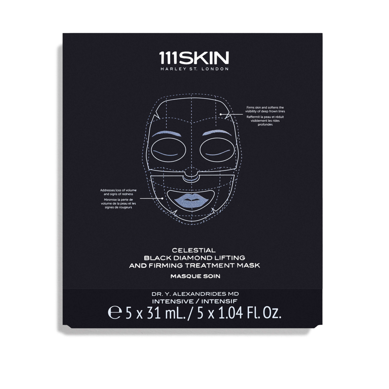 111Skin Celestial Black Diamond Lifting & Firming Treatment Mask (5 pack) 155 ml