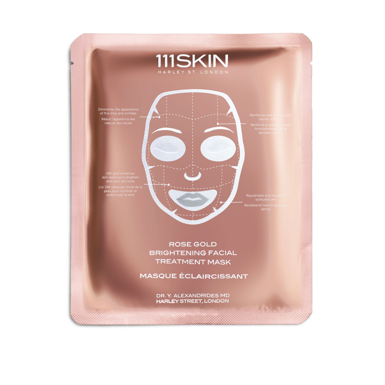111Skin Rose Gold Brightening Facial Treatment Mask (5 Pack) 150 ml
