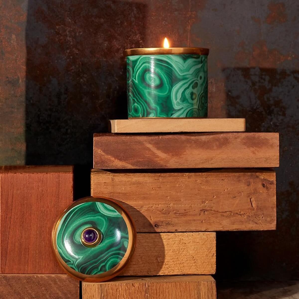 L'OBJET Malachite Candle 350 gr