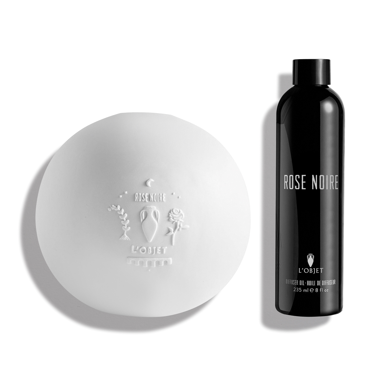 L'OBJET Rose Noire Porcelain Diffuser Set