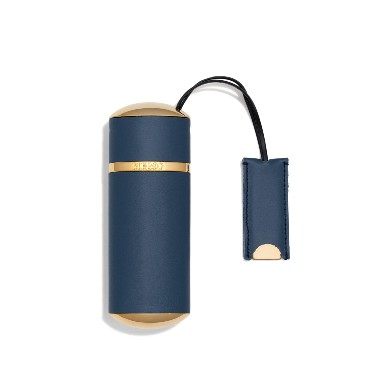 Memo Paris Blue Plain Leather Travel Case